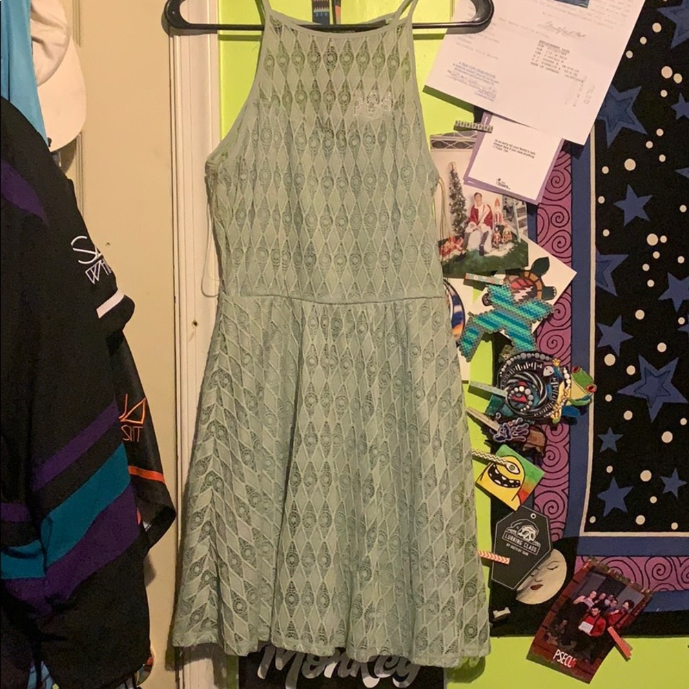 Aqua Skater Style Dress